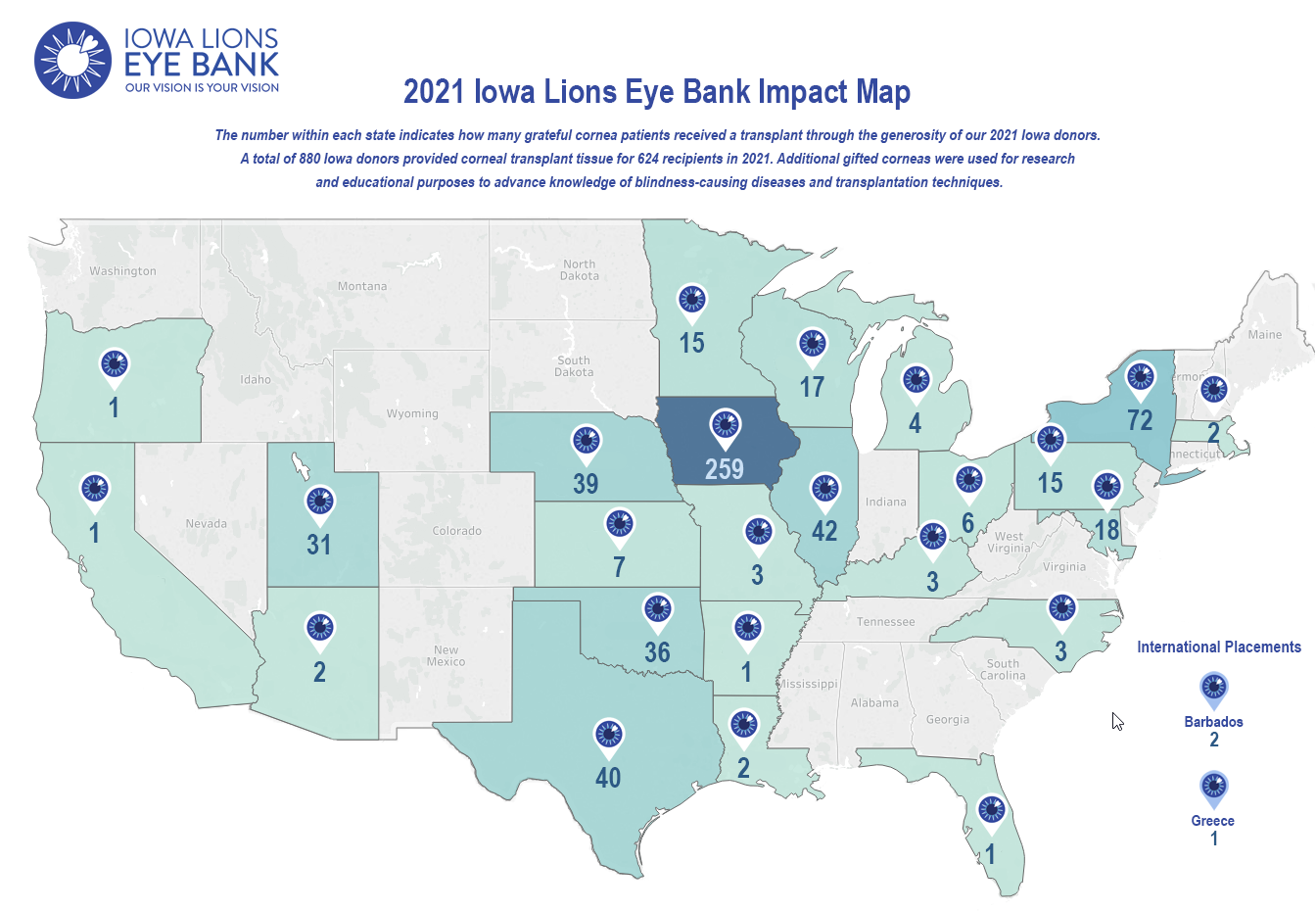 ILEB 2021 Impact Map