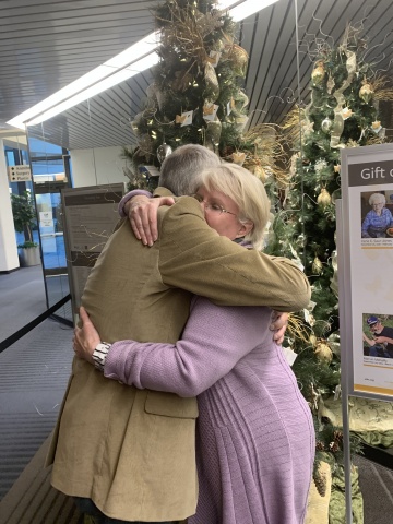 Debby and Mike Hugging