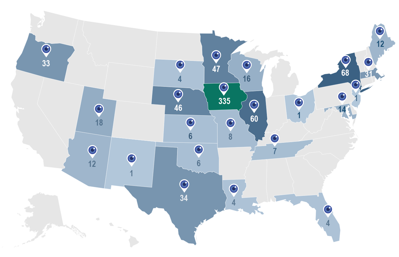 Iowa Lions Eye Bank 2025 U.S. Recipients