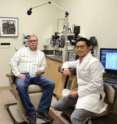 Charlie with Dr. Sales