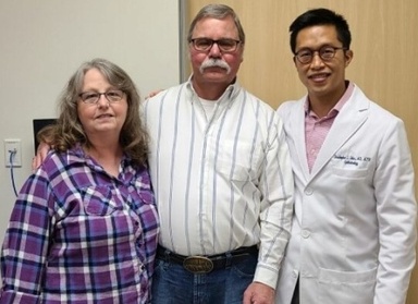 Judy, Charlie and Dr. Sales