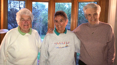Bonnie Slatton with Christine Grant and Peg Burke