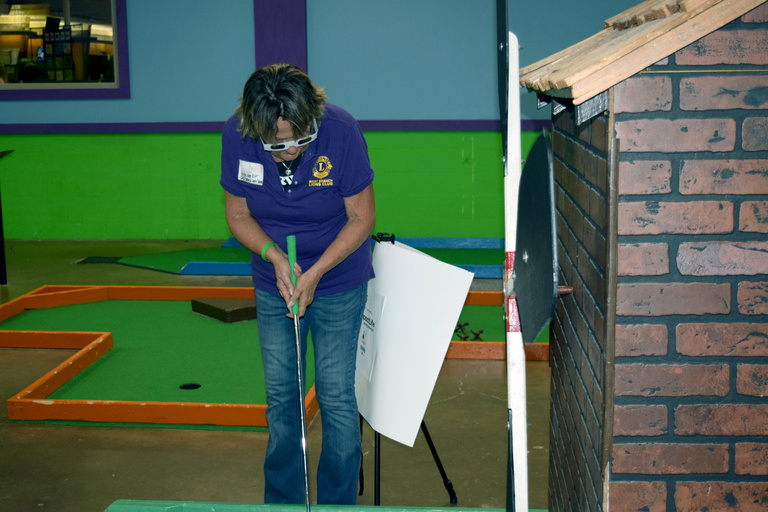 Gayle Van Est Mini Golfing