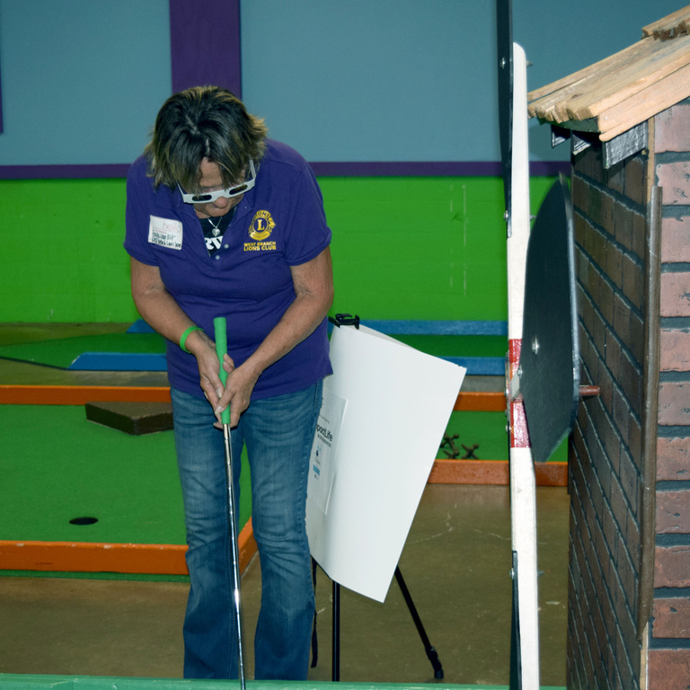 Gayle Van Est Mini Golfing
