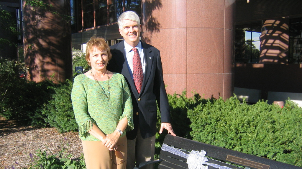 Dr Sutphin with his bench